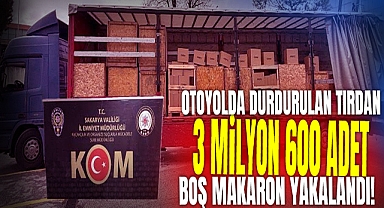 3,6 Milyon Boş Makaron Ele Geçirildi