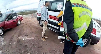 Aranması Olan Sürücü Hem Kaçtı Hem De İftira Attı