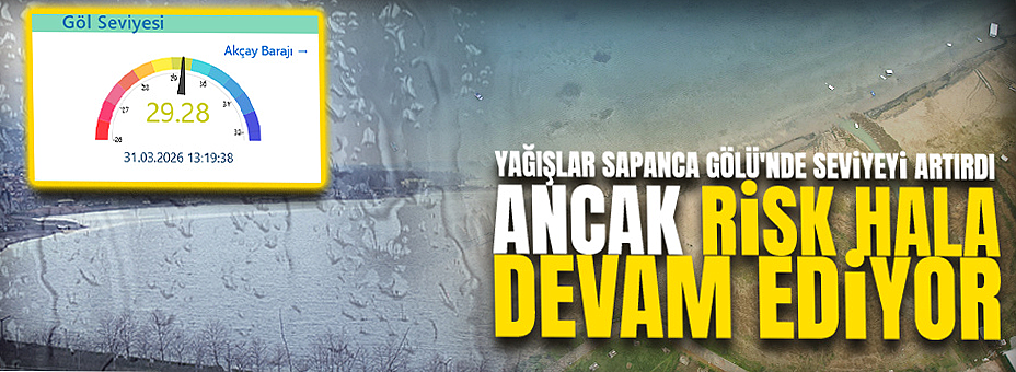 Yağışlar Sapanca Gölü'nde Seviyeyi Artırdı Ancak Risk Hala Devam Ediyor