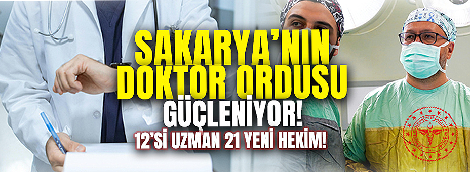 12’si Uzman 21 Yeni Hekim!