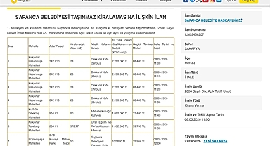 Sapanca’da Kiralık Dönemi!