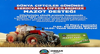 Serdivan'da Çiftçiye Dev Destek