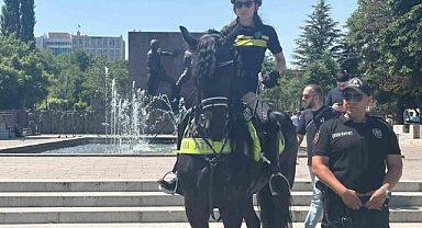 NATO Zirvesi Öncesi Başkentte Atlı Polislerin Mesaisi Sürüyor