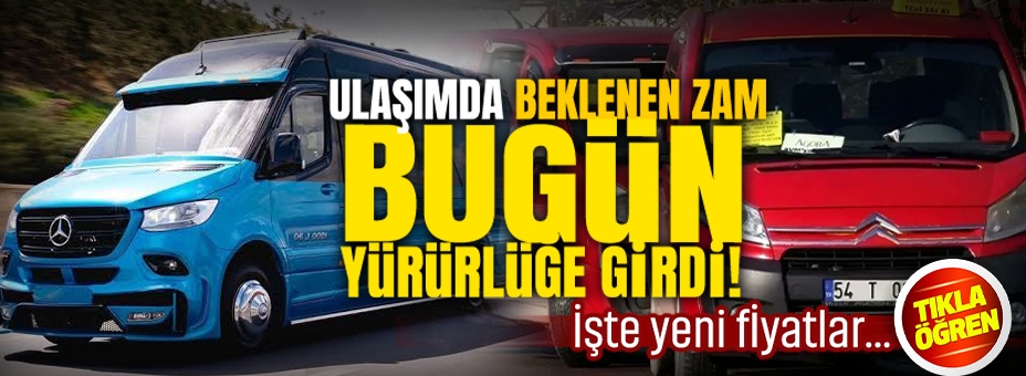 Beklenen Zam Geldi!