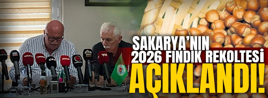 Sakarya'nın 2026 Fındık Rekoltesi Açıklandı!