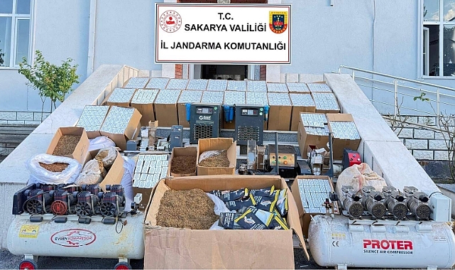 Serdivan’da Yüklü Miktarda Makaron ve Tütün Ele Geçirildi