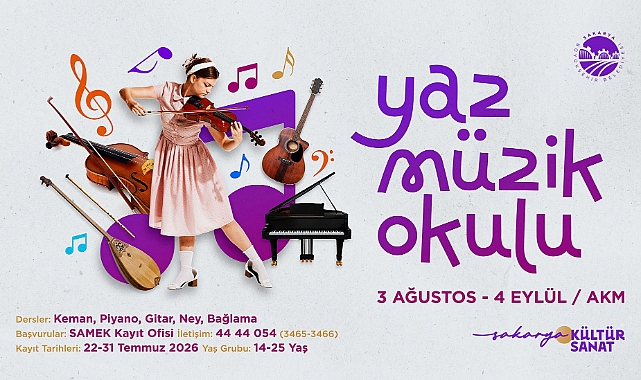 Yaz Müzik Okulu’nda Kayıt Heyecanı Başlıyor